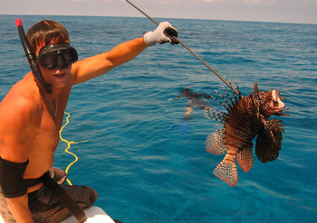Ben with Lionfish